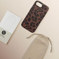Selencia Cover Sabi Stampa pantera con MagSafe Apple iPhone 17e / 16e - Mocha Brown