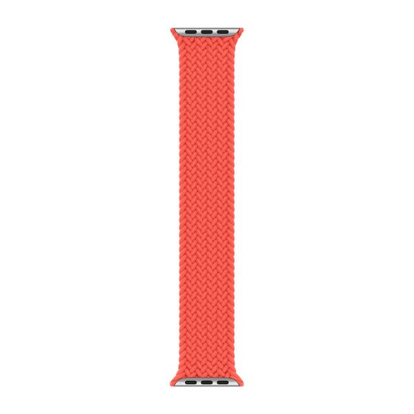 Apple Cinturino Solo intrecciato Apple Watch | 38/40/41/42 mm - Taglia 4 - Electric Orange