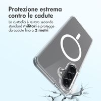 Accezz Cover posteriore Xtreme Impact con MagSafe Samsung Galaxy S25 - Trasparente