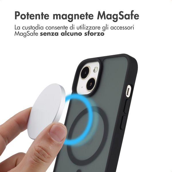 imoshion Cover posteriore Color Guard con MagSafe Apple iPhone 14 / 13 - Nero