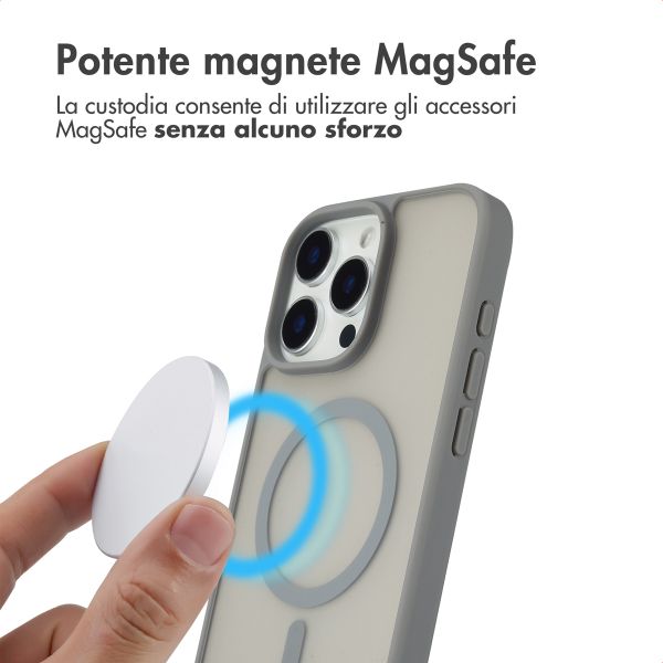 imoshion Cover posteriore Color Guard con MagSafe Apple iPhone 16 Pro Max - Grigio