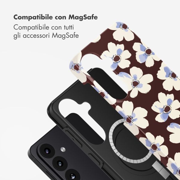 Selencia Cover posteriore Vivid con MagSafe Samsung Galaxy S26 - Choco Flower Pop