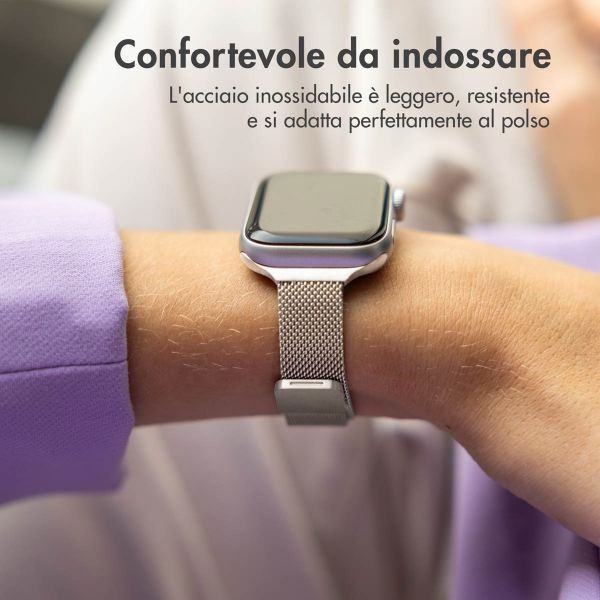 imoshion Cinturino sottile Milanese Apple Watch | 38/40/41/42 mm - Starlight