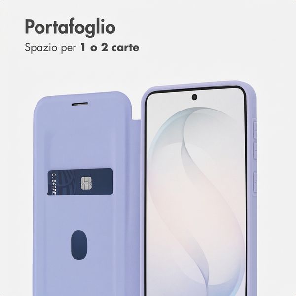 imoshion Bookcase trasparente con MagSafe Samsung Galaxy S26 - Lilla