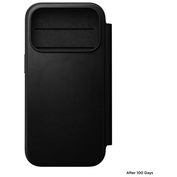 Nomad Cover a libro in pelle moderna Apple iPhone 18 Pro / 17 Pro - Black