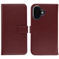 Selencia Cover a libro in vera pelle Apple iPhone 17 - Burgundy