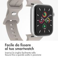 imoshion Cinturino in silicone⁺ Apple Watch | 44/45/46/49 mm - Taglia M/L - Stone