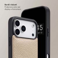Selencia Cover per telefono Nova con cordino e portacarte Apple iPhone 18 Pro / 17 Pro - Beige