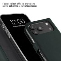 Selencia Cover a libro in vera pelle Apple iPhone 18 Pro Max / 17 Pro Max - Verde