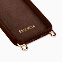 Selencia Cover posteriore Rivièra con MagSafe con ganci rimovibili Apple iPhone 14 / 13 - Choco Brown
