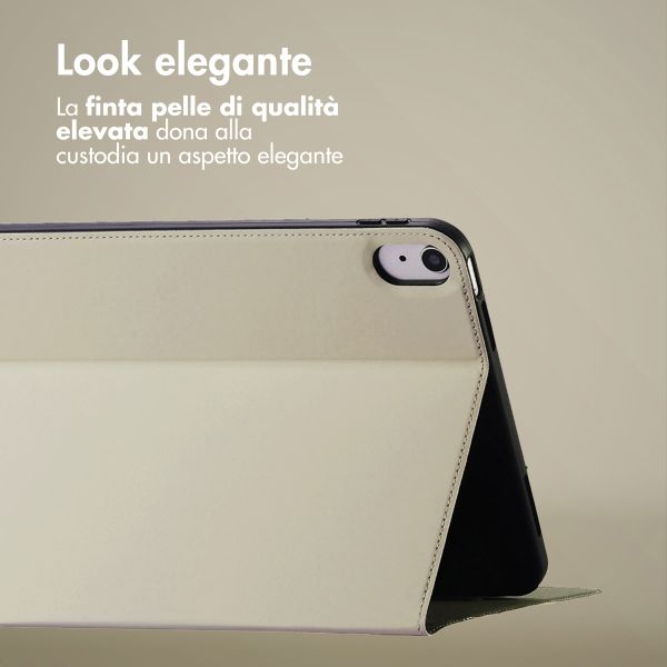 Accezz Cover Tablet Classica Apple iPad 11 (2025) 11 pollici A16 / iPad 10 (2022) 10.9 pollici - Greige