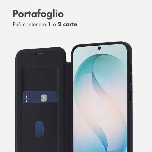 imoshion Bookcase trasparente con MagSafe Samsung Galaxy S26 Ultra - Nero