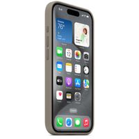 Apple Cover Posteriore in Silicone con MagSafe Apple iPhone 15 Pro - Clay