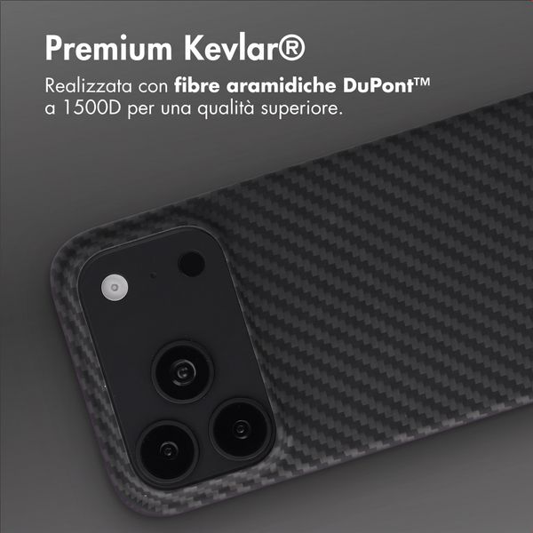 Accezz Cover MagSafe Kevlar® Apple iPhone 18 Pro Max / 17 Pro Max - Nero