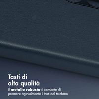 Accezz Cover in Pelle con MagSafe Samsung Galaxy S24 Plus - Nightfall Blue