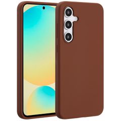 Accezz Cover in silicone liquido con MagSafe Samsung Galaxy S24 FE - New Tea Brown