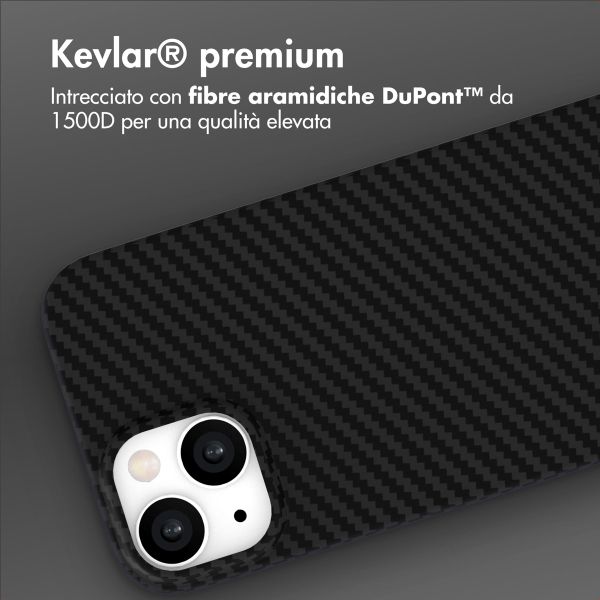 Accezz Cover MagSafe Kevlar® Apple iPhone 15 - Nero