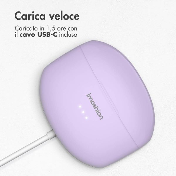 imoshion Aura Pro Auricolari in-ear wireless - Cancellazione attiva del rumore (ANC) - Lavender Lilac