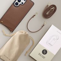 Selencia Cover per telefono Nova con cordino e portacarte Samsung Galaxy S26 Ultra - Mocha Brown