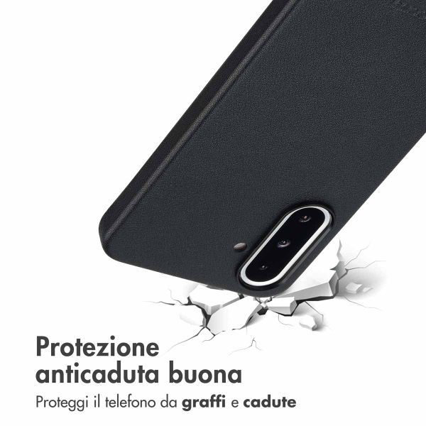 Accezz Cover in Pelle con MagSafe Samsung Galaxy A36 / A56 - Onyx Black