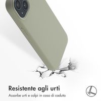 Accezz Cover in silicone liquido con MagSafe Apple iPhone 14 / 13 - Cooper Green