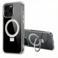 Accezz Cover con anello e supporto con MagSafe Apple iPhone 15 Pro Max - Trasparente