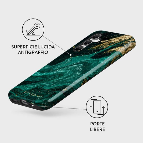 Burga Cover Posteriore Resistente Samsung Galaxy A55 - Emerald Pool