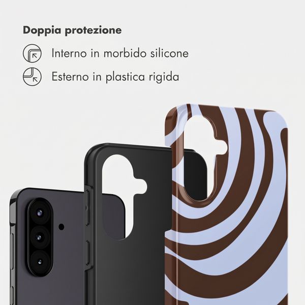 Selencia Cover Posteriore Vivid Samsung Galaxy A57 (5G) - Dream Swirl Chocolate