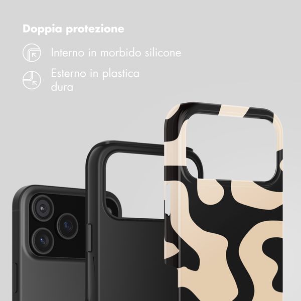 Selencia Cover Posteriore Vivid Apple iPhone 17 Pro - Art Wave Black