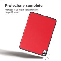 imoshion Cover a libro Trifold Apple iPad Air 11 pollici (2026) M4 / (2025) M3 / (2024) M2 / Air 5 (2022) / Air 4 (2020) - Rosso