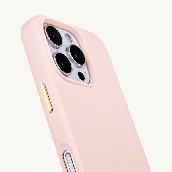 Selencia Cover posteriore Rivièra con MagSafe con ganci rimovibili Apple iPhone 16 Pro - Sorbet Pink