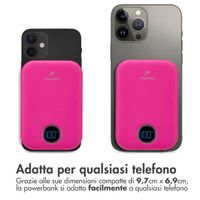 imoshion Powerbank Magnetic 10.000 mAh - Powerbank wireless - Hot Pink