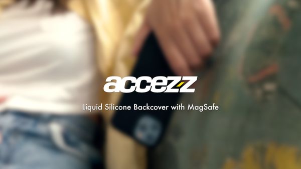 Accezz Cover in silicone liquido con MagSafe Apple iPhone 18 Pro / 17 Pro - Azzurro