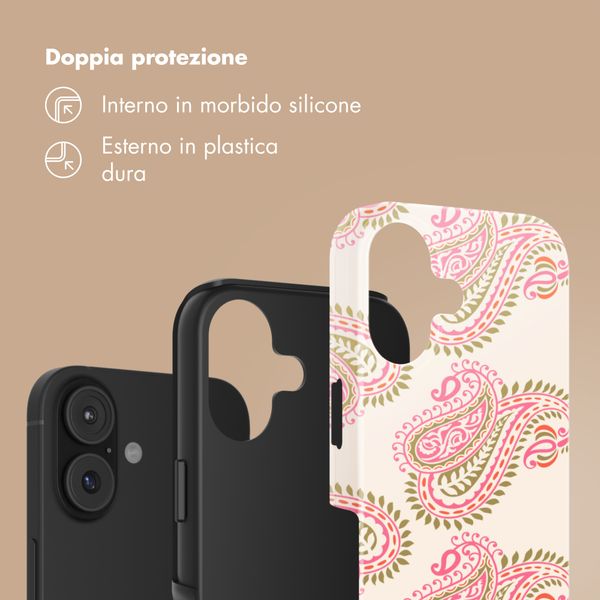Selencia Cover Posteriore Vivid Apple iPhone 17 - Paisley Blush