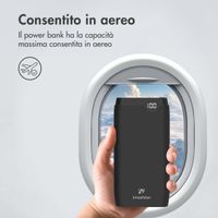 imoshion Powerbank - 27.000 mAh - Quick Charge e Power Delivery - 30W - Nero