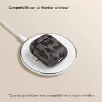 Selencia Cover Sabi stampa pantera  Apple Airpods 1 / 2 - Midnight Black