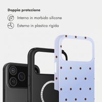 Selencia Cover posteriore Vivid con MagSafe Apple iPhone 17 Pro Max - Happy Dots Digital Sky
