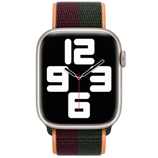 Apple Cinturino Sport Loop Apple Watch | 38/40/41/42 mm - Dark Cherry/Forest Green