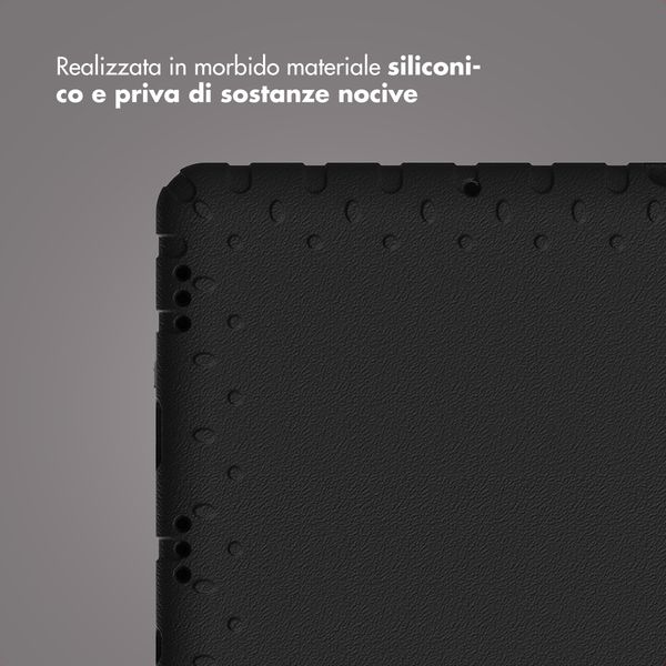 imoshion Cover Posteriore Kidsproof con Maniglia Samsung Galaxy Tab A11 Plus / A9 Plus - Nero