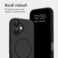 imoshion Cover posteriore Color con Thin MagSafe Ring Apple iPhone 16 - Nero