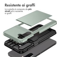 imoshion Cover Posteriore con Porta Carte Samsung Galaxy A27 (5G) - Verde