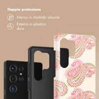 Selencia Cover Posteriore Vivid Samsung Galaxy S25 Ultra - Paisley Blush