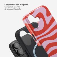 Selencia Cover posteriore Vivid con MagSafe Apple iPhone 16 - Dream Swirl Pink