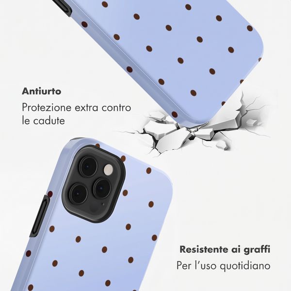 Selencia Cover Posteriore Vivid Apple iPhone 12 (Pro) - Happy Dots Digital Sky