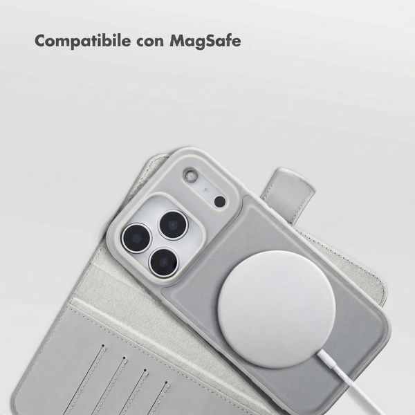 Accezz Cover a libro Edge rimovibile con MagSafe Apple iPhone 18 Pro / 17 Pro - Grigio