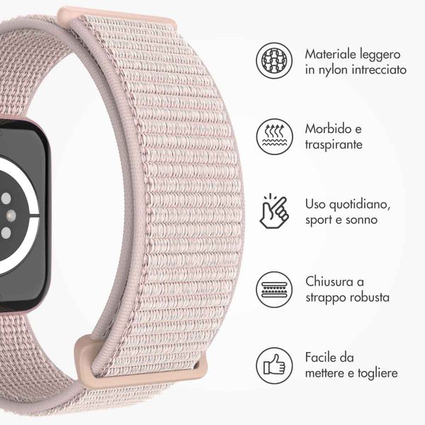 imoshion Cinturino in nylon Apple Watch | 44/45/46/49 mm - Light Pink