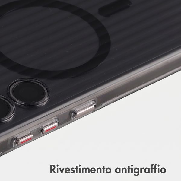 Accezz Cover Lite con MagSafe | Fluted | Samsung Galaxy S24 Ultra - Nero