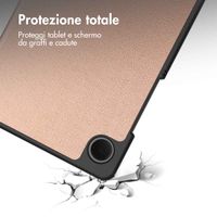 imoshion Cover a libro Trifold Samsung Galaxy Tab A11 / A9 8.7 pollici - Oro rosa