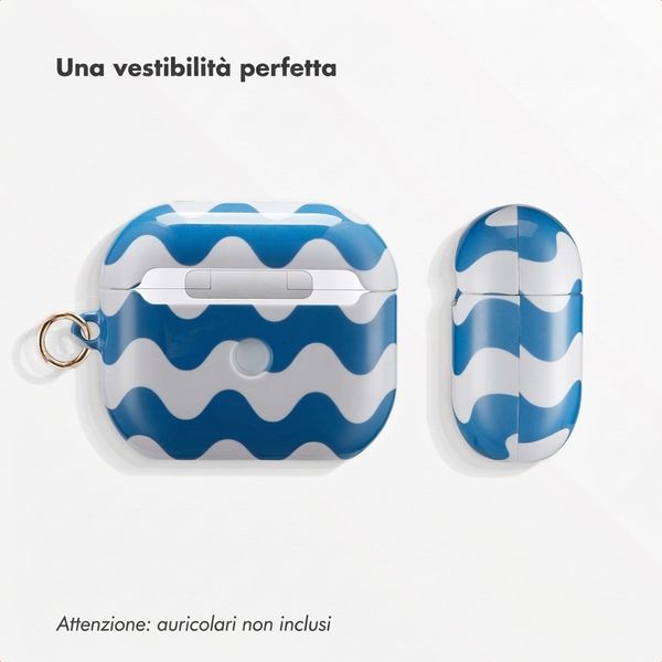 Selencia Cover Vivid  Apple Airpods 3 - Wave Vibes Classic Blue
