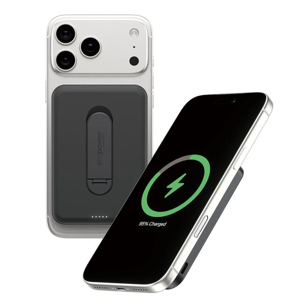 Empower by PanzerGlass Empower Bank Powerbank 5.000 mAh - MagSafe e Qi2 - Nero